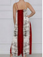 cheap Independence Day Dress-Independence Day Women&#039;s Patriotic Fourth of July Dress Maxi Dress Sundress A Line Dress Slip Dress Vacation Casual Going out Beach Regular Fit Graphic National Flag Sleeveless V Neck Red