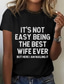 cheap Humor&amp;Quotes tee-Women&#039;s T Shirt Graphic Letter Vintage Stylish Casual Short Sleeve Crew Neck Regular Tops Daily Weekend Print Black White Pink Blue Summer