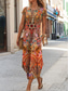 tanie Sukienka boho-Damskie Sukienka midi Sukienka ołówkowa Sukienka t-shirtowa Letnie sukienki Urlop Codzienny Boho Codzienny Regularny Graficzny W Tureckie Wzory Plemienny Krótki rękaw Półgolf Czarny Niebieski