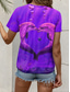 cheap Animals tee-Sea of Hearts By Vincent Hie Women&#039;s T Shirt Graphic Animal Vintage Classic Casual Short Sleeve Crew Neck Regular Tops Daily Print Purple