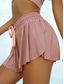 billiga Enkla kjolar-Damernas Kort Kjol Enfärgad Chinos Shorts Fjärils Shorts Bas Casual Casual  Sportig Kort Hög Midja Plain Fickor Elastisk Midja Comfy Mjuk Bekväm Stretchig Yoga Sport Utomhus Fitness