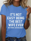 cheap Humor&amp;Quotes tee-Women&#039;s T Shirt Graphic Letter Vintage Stylish Casual Short Sleeve Crew Neck Regular Tops Daily Weekend Print Black White Pink Blue Summer