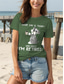 cheap Humor&amp;Quotes tee-Women&#039;s T Shirt Graphic Dog Letter Vintage Stylish Classic Short Sleeve Crew Neck Round Neck Regular Tops Daily Print Black Wine Blue Green Summer Spring