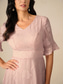 preiswerte abendkleider-Damen Maxikleid Cocktailkleid Kleid für Hochzeitsgäste Halbformelles Kleid A Linie Kleid Elegant Arbeit Geburtstag Flattrige Ärmel Hochzeitsgast Cocktailparty Formeller Abend Normale Passform