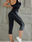 baratos Leggings e collants para ioga-Mulheres Legging Capri Patchwork Butt Lift Compressão abdominal Cintura Alta Pilates Treino de Ginástica Exercite-se Calças Bloco de cor Branco Vermelho Azul Elastano Outono Esportes Roupas Esportivas