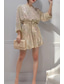 economico Abiti con paillettes-Per donna Mini Abito Abito con Paillettes Vestito da Festa Moda Feste Cocktail party Vestibilità regolare Semplice Manica Lunga Girocollo Nero Bianco Champagne Rosso Estate