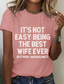 cheap Humor&amp;Quotes tee-Women&#039;s T Shirt Graphic Letter Vintage Stylish Casual Short Sleeve Crew Neck Regular Tops Daily Weekend Print Black White Pink Blue Summer