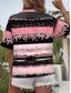 cheap Art&amp;Design Tops-Women&#039;s Shirt Graphic Geometric Daily Casual Short Sleeve Shirt Collar Regular Tops Daily Pink Blue Green Summer Spring