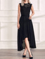 preiswerte Chiffonkleider-Damen Midikleid Partykleid Cocktailkleid Kleid für Hochzeitsgäste Chiffonkleid Mode Modern Party Besonderer Anlass Teegesellschaft Normale Passform Einfach Ärmellos Rundhalsausschnitt Schwarz Rosa