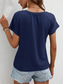 cheap Plain tee-Women&#039;s T Shirt Solid Color Plain Fashion Classic Casual Short Sleeve Crew Neck Regular Tops Daily Weekend Asymmetrical Black White Army Green Navy Blue Summer
