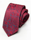 cheap Dinner Party-Men&#039;s Vintage Ties Wedding Party Patterned Tie with Floral Printed Black Yellow Red