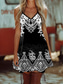 tanie Sukienka boho-Sukienka Boho dla kobiet zachodnia sukienka vintage mini sukienka sukienka na lato sukienka w kształcie litery A sukienka slip sukienka off the shoulder wakacyjna sukienka codzienna sukienka Boho do