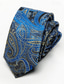 cheap Dinner Party-Men&#039;s Vintage Ties Wedding Party Patterned Tie with Floral Printed Black Yellow Red