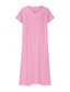 economico Vestito bianco-Vestito midi da donna abito da sole vestito estivo casual quotidiano da vacanza spiaggia vestibilità regolare in lino simile semplice a manica corta scollo a V bianco rosa blu verde estate