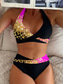 cheap Bikini Sets-Women&#039;s Swimsuits Bikini 2 Piece High Waist Swimsuit Fashion Stylish Ombre Graphic Sleeveless Bathing Suits