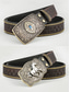 preiswerte Herrengürtel-Herren-Ledergürtel im Westernstil mit Adlerschnalle – Vintage-Prägungsdesign mit Nieten, ideal für Freizeit- und Country-Kleidung