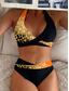 cheap Bikini Sets-Women&#039;s Swimsuits Bikini 2 Piece High Waist Swimsuit Fashion Stylish Ombre Graphic Sleeveless Bathing Suits