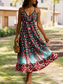 economico Abiti floreali-Per donna Abito maxi Abito a trapezio Abito Sottoveste Vacanza Casual All&#039;aperto Vestibilità regolare Floreale Grafico Senza Maniche Scollo a V Spalline sottili Giallo Rosso Blu Viola Estate Primavera