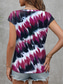 cheap Tie Dye&amp;Gradient Tank Tops-Women&#039;s Camisole Tank Top Graphic Tie Dye Tropical Stylish Casual Sleeveless V Neck Regular Tops Daily Print Blue Summer Spring