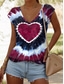 cheap Tie Dye&amp;Gradient Tank Tops-Women&#039;s Camisole Tank Top Graphic Tie Dye Tropical Stylish Casual Sleeveless V Neck Regular Tops Daily Print Blue Summer Spring