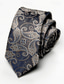 cheap Dinner Party-Men&#039;s Vintage Ties Wedding Party Patterned Tie with Floral Printed Black Yellow Red
