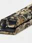 cheap Dinner Party-Men&#039;s Vintage Ties Wedding Party Patterned Tie with Floral Printed Black Yellow Red