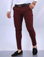 cheap Chinos-Men&#039;s Dress Pants Chinos Chino Pants Pocket Plain Comfort Business Daily Classic Style Black White Micro-elastic