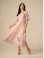 preiswerte abendkleider-Damen Maxikleid Cocktailkleid Kleid für Hochzeitsgäste Halbformelles Kleid A Linie Kleid Elegant Arbeit Geburtstag Flattrige Ärmel Hochzeitsgast Cocktailparty Formeller Abend Normale Passform
