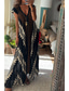 cheap Boho Dress-Women&#039;s Midi Dress Cocktail Dress Floral Dress Boho Dress Fashion Modern Vacation Tea Party Going out Regular Fit Flower Sleeveless V Neck Black Wine Blue Dark Green Summer