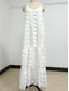 cheap White Lace Dresses-Women&#039;s Long Dress Maxi Dress White Dress Sundress Halter Neck Dress Elegant Fashion Romantic Holiday Going out Beach Loose Fit Flower Pure Color Sleeveless Deep V White Blue Summer