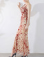 cheap Prom Dresses-Mermaid / Trumpet Quinceanera Dresses Elegant Dress Formal Wedding Floor Length Sleeveless V Neck Sequined with Sequin 2025