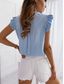 cheap Plain Tank Top-Women&#039;s Shirt Solid Color Polka Dot Daily Casual Sleeveless V Neck Regular Tops Daily Tie Front Pink Blue Purple Green Khaki Summer Spring