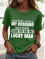cheap Humor&amp;Quotes tee-Women&#039;s T Shirt Graphic Letter Vintage Stylish Casual Short Sleeve Crew Neck Round Neck Regular Tops Daily Weekend Print Black Blue Purple Green Summer