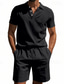 preiswerte Klassisches Poloshirt für Herren-Herren Golfshirt Golf Poloshirts Lässig Arbeit Revers Kurzarm Basic Modern Einfach 2 teilig Knöpfe Sommer Normale Passform Aprikose Weiß Marineblau Hellgrau Armeegrün Hellblau Golfshirt