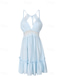 cheap Boho Dress-Women&#039;s Mini Dress Summer Dress Slip Dress Boho Dress Western Dress Fashion Classic Modern Outdoor Vacation Holiday Regular Fit Plain Sleeveless Spaghetti Strap Black White Pink Dark Blue Summer