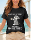 cheap Humor&amp;Quotes tee-Women&#039;s T Shirt Graphic Dog Letter Vintage Stylish Classic Short Sleeve Crew Neck Round Neck Regular Tops Daily Print Black Wine Blue Green Summer Spring