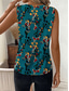 cheap Tank Tops &amp; Camis-Women&#039;s Camisole Tank Top Floral Graphic Stylish Casual Sleeveless V Neck Regular Tops Daily Print Blue Summer