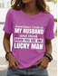 cheap Humor&amp;Quotes tee-Women&#039;s T Shirt Graphic Letter Vintage Stylish Casual Short Sleeve Crew Neck Round Neck Regular Tops Daily Weekend Print Black Blue Purple Green Summer