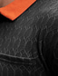 baratos Polo Clássico Masculino-Homens Textura Camisas Polos de Golfe Trabalho Casual Lapela gola pólo com nervuras Manga Curta Básico Moderno Geométrica Bloco de cor Botões Tricotado Primavera Verão Normal Preto Branco Azul Royal