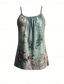voordelige Grafische Tank-Dames Blouse Afdrukken Blote rug Bloemig Grafisch Bohemen Dagelijks Hawaii Mouwloos Bandje Normale tops Dagelijks blauw Blozend Roze Groen Grijs Zomer Lente