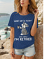 cheap Humor&amp;Quotes tee-Women&#039;s T Shirt Graphic Dog Letter Vintage Stylish Classic Short Sleeve Crew Neck Round Neck Regular Tops Daily Print Black Wine Blue Green Summer Spring