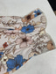 tanie Sukienki kwiatowe na co dzień-Damskie Sukienka mini Codzienne sukienki Sukienka w kwiatki Letnie sukienki Elegancja Moda Latarnia rękawem Na zewnątrz Święto Randka Regularny Kwiat Bez rękawów Półgolf Morelowy Lato Wiosna