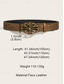 billige Damebelte-kvinners boho blomstergravert bredt lærbelte – vintage westernstil med antikk gullblomstspenne, justerbar linning for kjoler, festivaler og daglig bruk