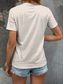 cheap Humor&amp;Quotes tee-Women&#039;s T Shirt Floral Graphic Letter Vintage Stylish Classic Short Sleeve Crew Neck Round Neck Regular Tops Daily Print Black White off-white Summer Spring Be Kind