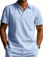 cheap Men&#039;s Classic Polo-Men&#039;s Golf Shirt Golf Polos Shirts Work Casual Lapel Short Sleeve Basic Modern Plain Buttons Summer Regular Fit Black White Navy Blue Khaki Light Grey Army Green Golf Shirt