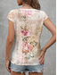 זול טנק גרפי-בגדי ריקוד נשים גופיית קמיזה דפוס פרחוני גראפי וינטאג' יום יומי ללא שרוולים צווארון V חולצות רגילות יומי פול ורוד מסמיק אודם סגול תלתן קיץ אביב