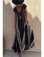 cheap Boho Dress-Women&#039;s Midi Dress Cocktail Dress Floral Dress Boho Dress Fashion Modern Vacation Tea Party Going out Regular Fit Flower Sleeveless V Neck Black Wine Blue Dark Green Summer