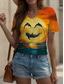 cheap Animals tee-Dolphin&#039;s Smile Face By Vincent Hie Women&#039;s T Shirt Graphic Animal Vintage Stylish Classic Short Sleeve Crew Neck Round Neck Regular Tops Daily Print Orange Summer Spring