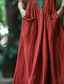 cheap Boho Dress-Women&#039;s Midi Dress Vintage Dress Boho Dress Print Dress Western Dress Vintage Classic Vacation Holiday Going out Regular Fit Flower Sleeveless V Neck Red Summer