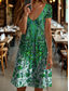 cheap Boho Dress-Women&#039;s Mini Dress Knit Dress Casual Dress T Shirt Dress Tee Dress Sundress Vacation Casual Beach Regular Fit Floral Graphic Vintage Short Sleeve V Neck Red Blue Purple Green Summer Spring